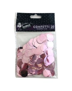 CONFETI REDONDO ROSA X 20 G