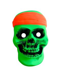 CARETA CALAVERA PIRATA FLUO