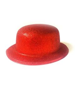 GORRO BOMBIN GLITTER ROJO