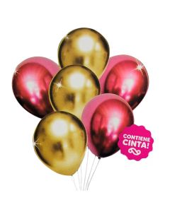 GLOBO CHROME ORO Y RUBI