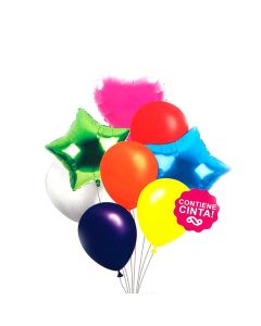 SET DE GLOBOS MULTICOLOR