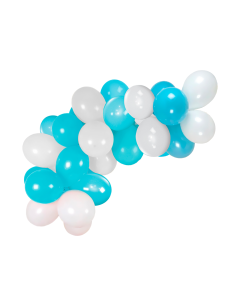 GUIR.GLOBOS CELESTE Y BLANCO