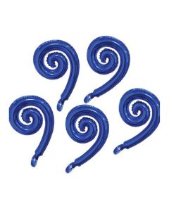 GLOBO SET X 5 ESPIRALES AZUL 16' 