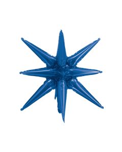 GLOBO SET X 5 ESTRELLA EXPLOSIVA AZUL 22'