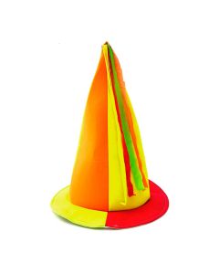 GORRO BRUJA FLUO CON TIRAS
