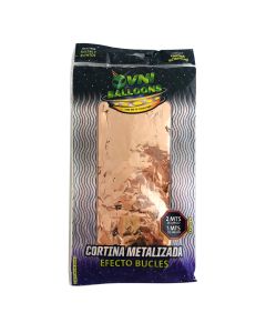 CORTINA METALICA BUCLE ROSA GOLD