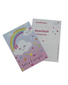 INVITACION NUBECITA X 10 U. 