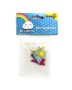 MINI BANDERIN NUBE Y ARCO IRIS