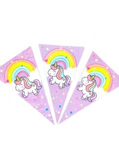 BANDERIN UNICORNIO ARCO IRIS 