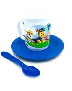 SET TAZA CON PLATO PAW PATROL