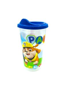 VASO C/TAPA CAFE PAW PATROL