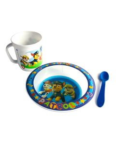 SET BOWL CON TAZA Y CUCHARA PAW PATROL
