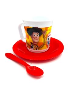SET TAZA CON PLATO.TOY STORY