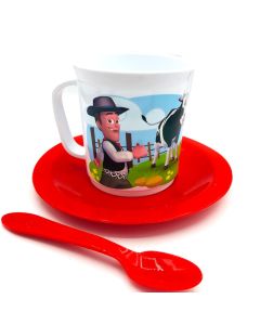 SET TAZA CON PLATO LA GRANJA DE ZENON