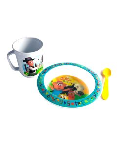 SET BOWL CON TAZA Y CUCHARA LA GRANJA DE ZENON