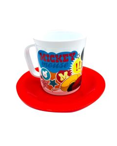 SET TAZA CON PLATO MICKEY