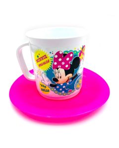 SET TAZA CON PLATO MINNIE