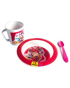 SET BOWL CON TAZA Y CUCHARA MINNIE