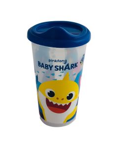 VASO CON TAPA CAFE BABY SHARK