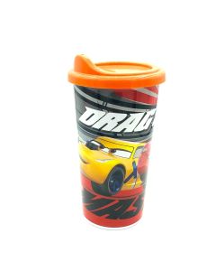 VASO C/TAPA CAFE CARS