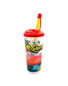 VASO ALTO C/ TAPA CARS