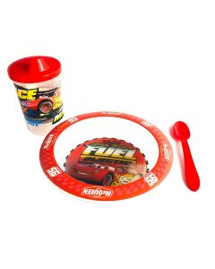 SET BOWL CON VASO Y CUCHARA CARS