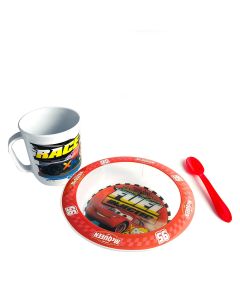 SET BOWL CON TAZA Y CUCHARA CARS