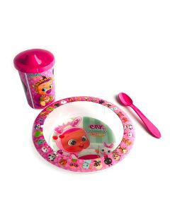 SET BOWL CON VASO Y CUCHARA CRY BABIES