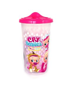 VASO CON TAPA CAFE CRY BABIES