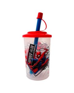 VASO TAPA SORBETE SPIDEMAN