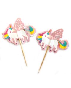 PINCHE CUPCAKE UNICORNIO X 20 U.