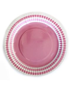 PLATO PERLADO ROSA x 6 U.