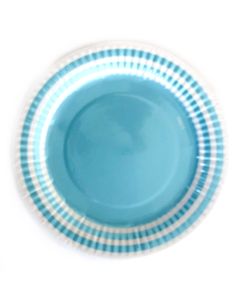 PLATO PERLADO CELESTE x 6 U.