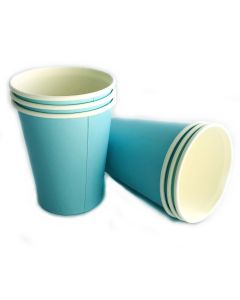 VASO POLIPAPEL CELESTE x 6 U.