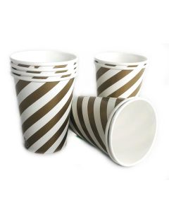 VASO POLIPAPEL ORO x 8 U.