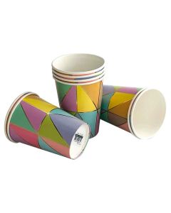 VASO MARMOLADO MULTICOLOR X 8 UNI.