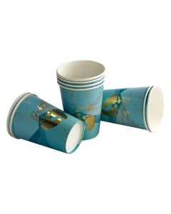 VASO ESTAMPADO BABY CELESTE X 8 UNI.