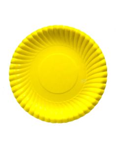 PLATO REDONDO CHICO AMARILLO X 8 UNI