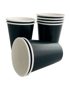 VASO 8 OZ NEGRO X 8 UNI