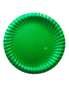 PLATO REDONDO GRANDE VERDE X 8 UNI
