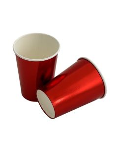 VASO GOLDEN FLAT ROJO X 10 UNI.