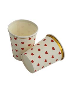 VASO CORAZON VARIOS COLORES X 10 UNI.