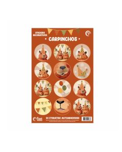 STICKERS CARPINCHOS X 6 UNI.