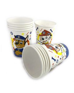 VASO POLIPAPEL  PAW PATROL x 10 U.