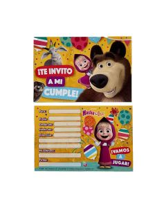 INVITACION MASHA Y EL OSO 