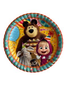 PLATO MASHA Y EL OSO X 10 UNI.