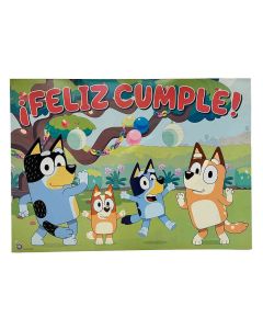 AFICHE FELIZ CUMPLE BLUEY