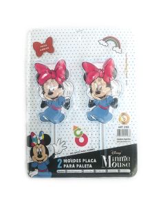 SET PLACA PALETA MINNIE
