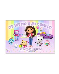 INVITACION GRANDE X 10 UNI. GABBY