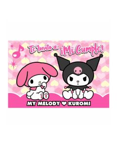 INVITACION KUROMI X 10 UNI.
